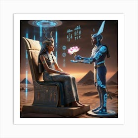 Egyptian Couple Art Print