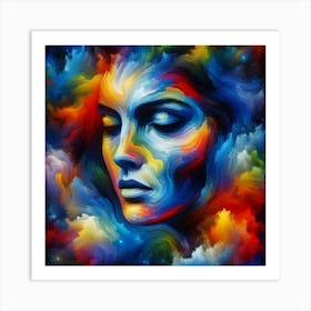 Abstract portrayal of a woman 3 Art Print