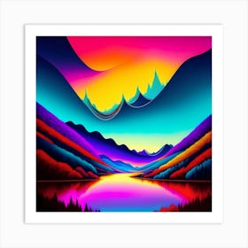 Abstract Landscape Painting 2 Art Print