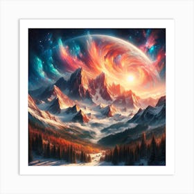 Galaxy In The Sky Art Print