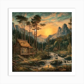 Cabin In The Woods 2 Art Print