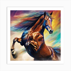 Horse Painting Art Print