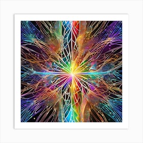 Psychedelic Star 3 Art Print