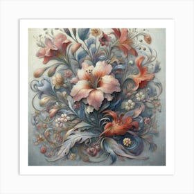 Bouquet Of Flowers 5 Art Print