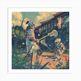 Lacrosse Art Print