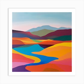 Abstract Travel Collection Mongolia 3 Art Print