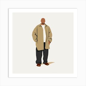 Man In A Coat Art Print