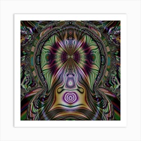 Psychedelic Digital Art Fractal Artwork Art Print