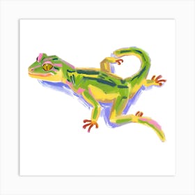 Gecko Lizard 03 Art Print