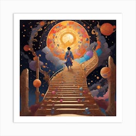 Sung Jin Woo ascending to new heights. Art Print