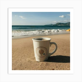 Coffee On The Beach 27 Art Print