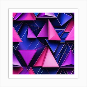 Abstract Triangles 2 Art Print