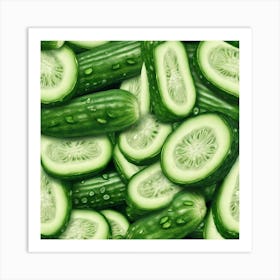 Cucumbers 12 Art Print