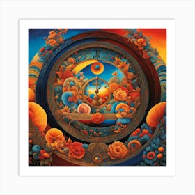 Clock Of The Sun Art Print