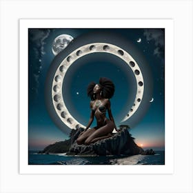 Moon Phases 2 Art Print