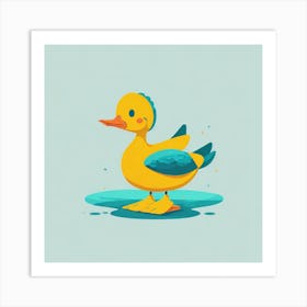 Duck Illustration Art Print