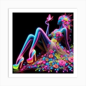 Neon Art Art Print