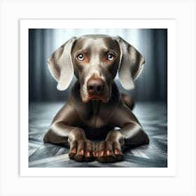 Weimaraner Art Print