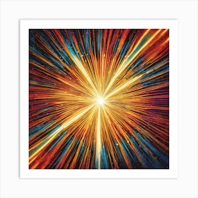 Burst Of Light Canvas Print Art Print