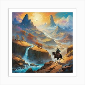 Lord Of The Rings paintings art print Art Print