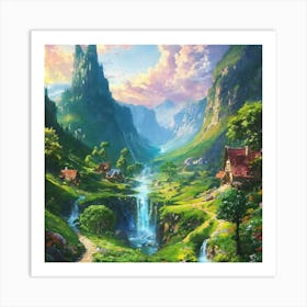 Fairytale Landscape Art Print