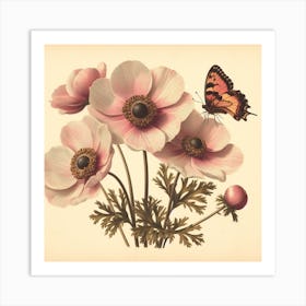 Anemones Canvas Print Art Print