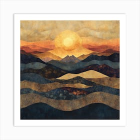 Sunset Canvas Print 1 Art Print