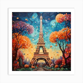 Paris Eiffel Tower Art Print