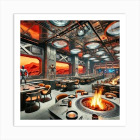 A Futuristic Restaurant Inspired By The Martian Do Art Print