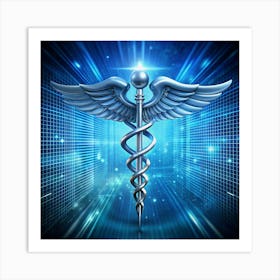 Caduceus Medical Symbol Art Print