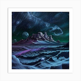 Space Landscape 8 Art Print