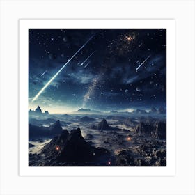 Space Landscape 3 Art Print