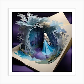 3d Book Art Art Print