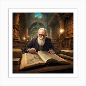 The Librarian 41 Art Print