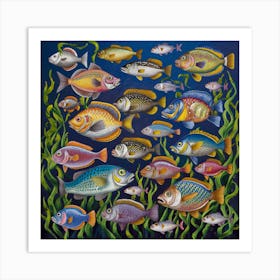 Tropical Fish (6) Art Print