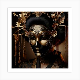 Chinese Mask Art Print