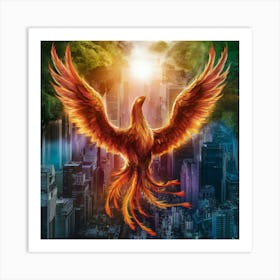 Modern Phoenix Art Print