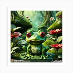 Frog In The Forest Art Print