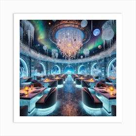 A Luxurious And Mystical Restaurant Located Within Art Print