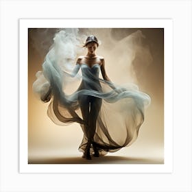 Mujer De Humo Art Print