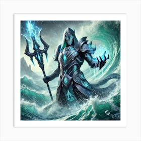 A Scene Showcasing The High Warden Of The Tides, T Art Print