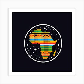 African Continent Art Print