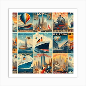 Vintage Travel Poster Art Print