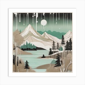 'The Mountains' Art Print