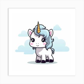 Cute Unicorn 105 Art Print