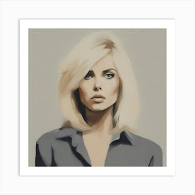 Elegant and stylish blonde Art Print