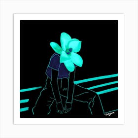 Floral Skater Art Print