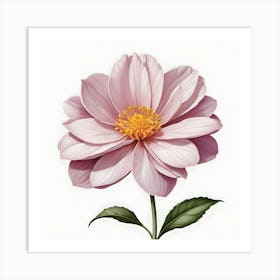 Pink Flower Art Art Print