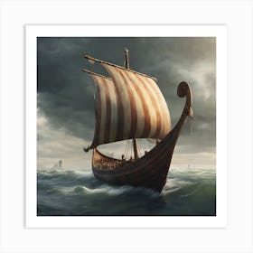 Viking Ship Art Print