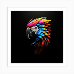 Colorful Parrot 8 Art Print